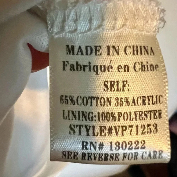 Very J White Lace Romper 3/4 Sleeves Size Large - Picture 14 of 15